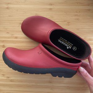 Red Sloggers Women's Garden Clogs Size 9